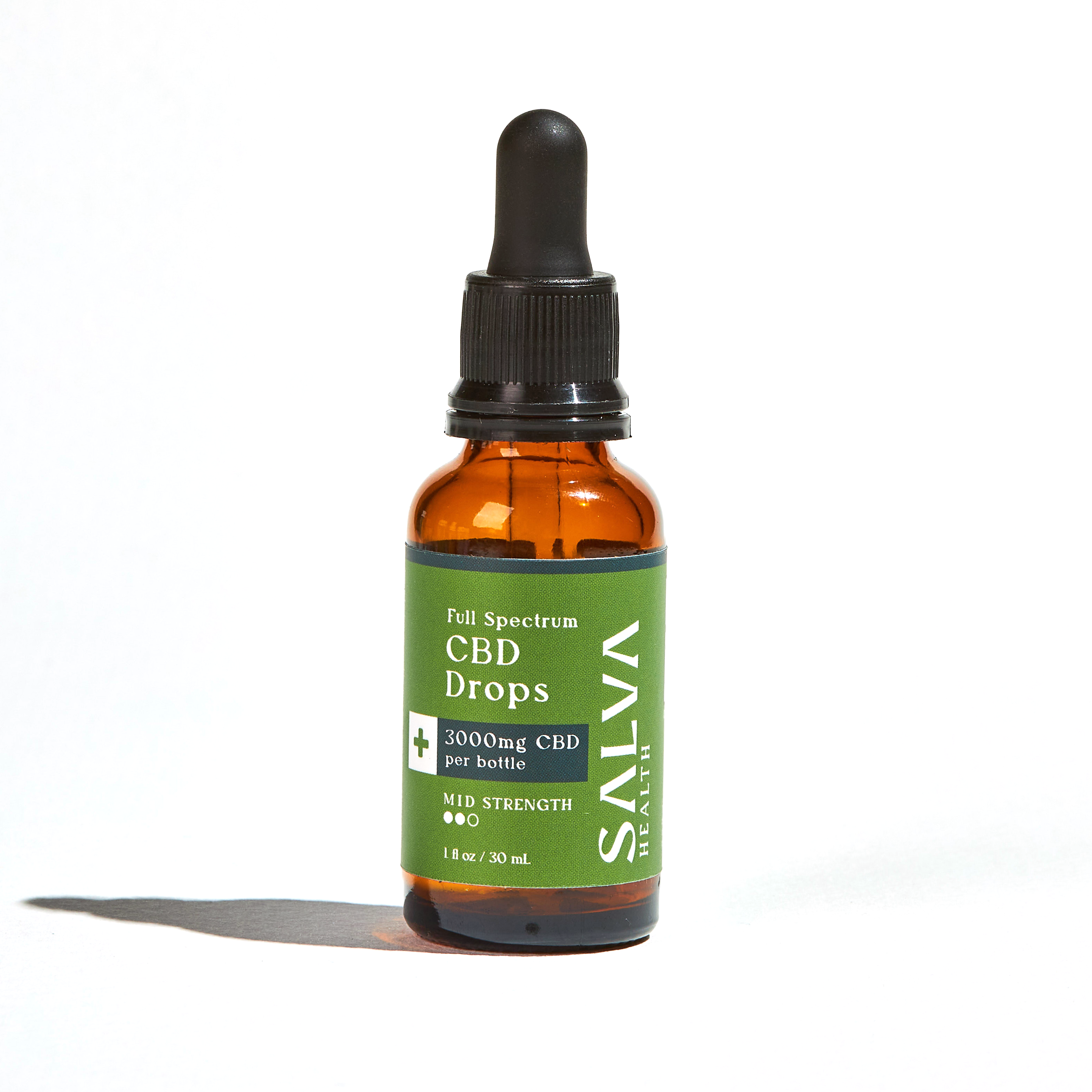 SALVA Health Full Spectrum CBD Drops: 3000mg CBD (30 ml)