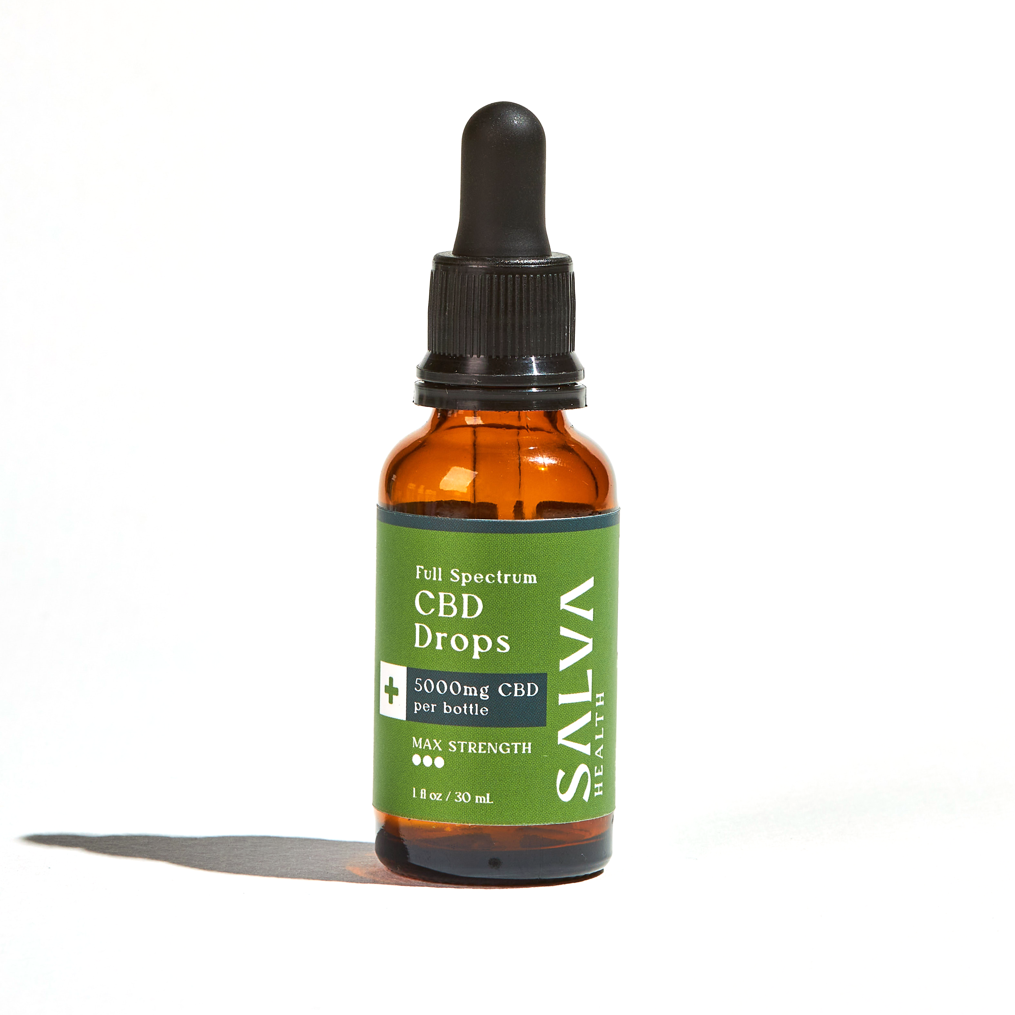 SALVA Health Full Spectrum CBD Drops: 5000mg CBD (30 ml)