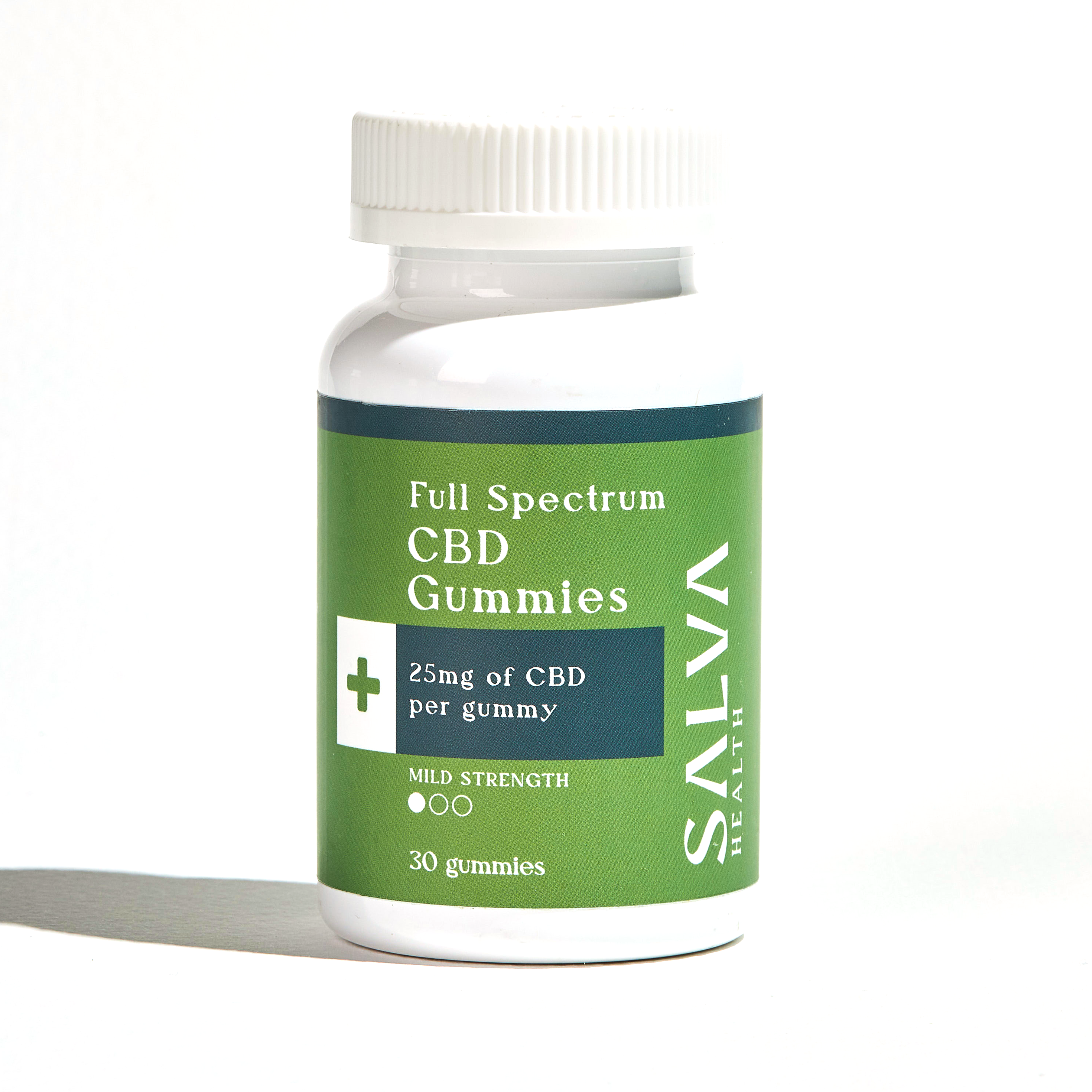 SALVA Health Full Spectrum CBD Gummies: 25mg CBD (30 gummies)